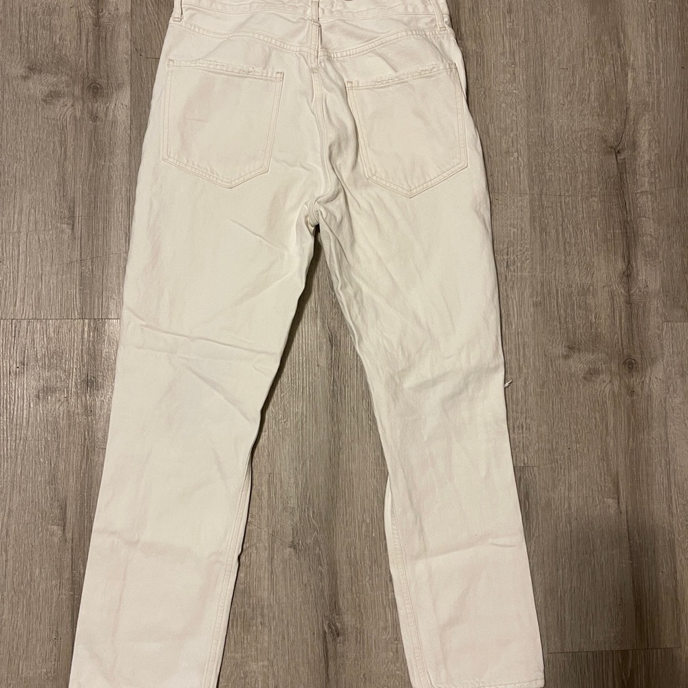 Agolde Women's Cream Boot Cut Jeans